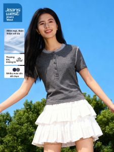 Jeanswest | Gray Slim Fit Stretchy Comfortable Short Sleeve T-shirt