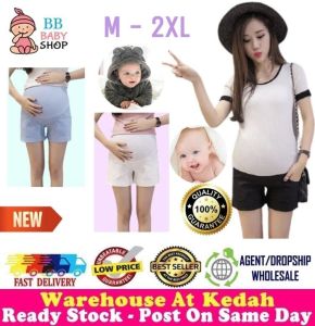 Seluar Mengandung Maternity Pants Pregnancy Nursing Pregnant Women Abdomen Support Shorts Korean Fashion Shorts Pant 孕妇短裤 Ready Stock 322226 - BB BabyShop