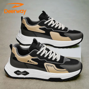 Deerway Mens Shoes 2025 New Autumn Mesh Sports Casual Youth Dad Anti-Odor Travel Versatile Trendy Shoe Comfortable Breathable