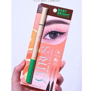 ✅ Baby Bright【ซิตรัสไมโคร】2in1 อายไลน์เนอร์ & ดินสอเขียนคิ้ว Baby Bright Citrus Micro Brow & Eyeliner 0.36g.