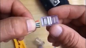 50pcs/100pcs Cat5/Cat6 Metal Shielded Rj45 Connector Passthrough/Tagusan Metal Shield