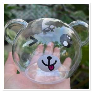 กระปุกออมสินหมี ออมสิน กระปุกออมสินสีใส ออมสินหัวหมี