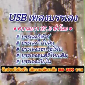 แฟลชไดร์ฟแท้ USB - MP3 ดนตรีผ่อนคลาย เพลงบรรเลงกีต้าร์ ไวโอลีน แซกโซโฟน เปียโน ดนตรีไทยเดิม 37.5 ชม.
