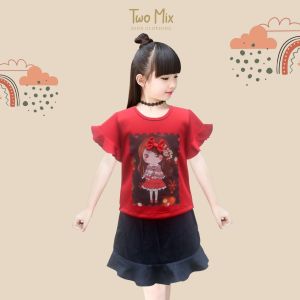 Setelan Anak Perempuan Digital Printing 1-8 Tahun 4246