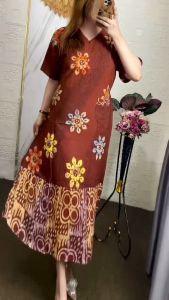 Daster Frozen Busui Kekinian Terbaru Wanita Cantik Dress Resleting Depan Lengan Pendek Ld 110 Cm