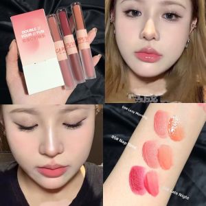 BLK Cosmetics | Duel-Ended Lip Gloss Matte & Glossy Moisturizing Long-lasting Lipstick