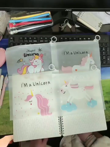 Ziplock Pouch Motif Kaktus Karakter Unicorn Tempat Pensil | Pouch Zip Lock Kosmetik Transparan Tas Kosmetik | Plastik Zipper Lock Map Alat Tulis ATK