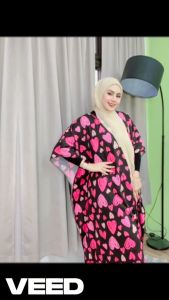 Dreamtale Baju Tidur Wanita Women Pyjamas Batwing Pyjamas Dress Sleepwear Night Wear WCO327