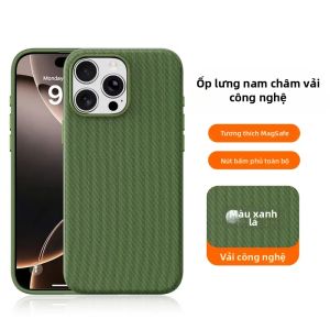 Ốp Điện Thoại Dệt Công Nghệ Nguyên Bản Cho iPhone 18/17/16/15/14/13 Pro Max Air Magsafe - Vỏ Chống Sốc Từ Tính Chống Vân Tay