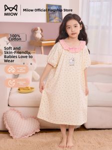 MiiOW | Princess Style Pure Cotton Summer New Arrival Girls Sleep Dress
