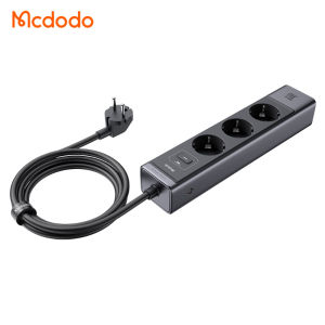 Mcdodo Hong Kong Version Power Strip EU Regulation Fast Charge Nitride GaN 30W Surge Protection Multi-Function Desk Board Charger Multi-Port Expansion Type-C High Power