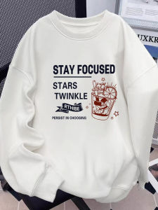 round Neck Sweatshirt Men Autumn and Winter New Arrival Ins Trendy Loose Couple Outfit Jacket Long-Sleeved T-Shirt Bottoming Shirt Tops