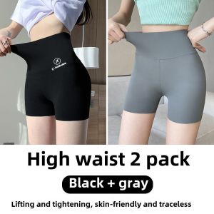 Ladies Quick Dry Swimming Shorts Conservative Two Piece Swimsuit Water Park Play Water Anti Light Flat Footwear Fitness