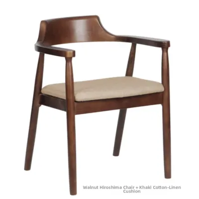 High Back Nordic Wood Dining Chair