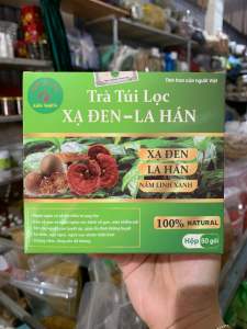 Trà Xạ đen la hán nấm lim xanh(40 túi lọc)Thải Độcthanh nhiệtmỡ máuHuyết ápngăn ngừa và hỗ trợ Ung thư- đặc sản tây bắc 333