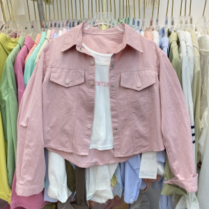 Stylish Korean Version Short Sleeve Work Clothing Shirt Womens Summer Plus Letter Printed Vest 2-Piece Set Slim Fit Spicy Girl