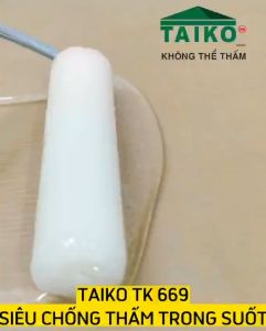 Chống thấm trong suốt Taiko TK-669- Xử lý lộ thiên cho sàn gạch men gỗ đá kim loại trong suốt một thành phần
