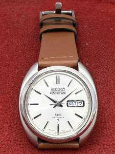 SEIKO 5 ACTUS SS 23 Jewels Automatic ตัวเรือนสแตนเลส นาฬิกาผู้ชาย มือสองของแท้
