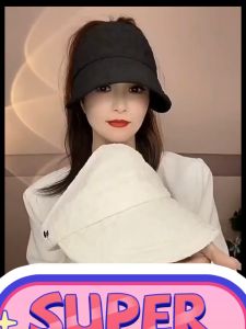 ALENADAY - Topi Visor Lipat Wanita Casual Anti UV Fashion Korean Style Terbaru HAT19