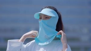 ROCKBROS Cycling Facemask Breathable Ice Silk Scarf Anti-UV Fishing Hat Outdoor Sports Scarf