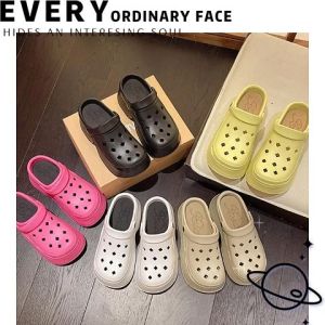 QLshop มาใหม่ แนะนำ รองเท้าแตะหัวโตแฟชั่น แบบสวมหัวปิด มีสายรัดส้น ระบายอากาศได้ดี มีให้เลือกซื้อ 5 สี วัสดุยางคุณภาพ ทนทาน ใช้งานได้แบบคุ้มๆ ลองเลยยย