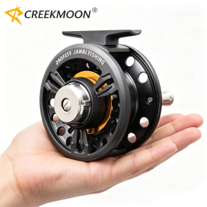 Fly Reel 75mm FULL METAL Body Super Large Light CNC Machined Arbor Fly Fishing Reels for FreshWater SaltWater Aluminum Fly Wheel