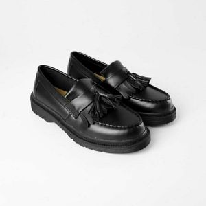 Sepatu Slip-on Dokmart Formal Pria Keren Elegan - Sepatu Loafers Pria Hitam