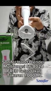 SONIFER Hand Blender FREE Gelas Ukur Takar 1.000 ML