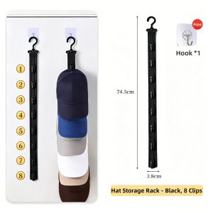 JIFANPAUL | No-Drill Hat Storage Rack Multi-Purpose Hooks