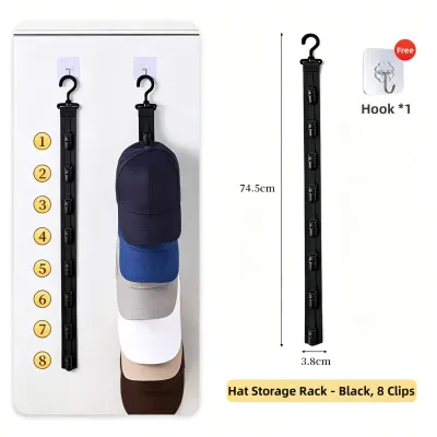 JIFANPAUL | No-Drill Hat Storage Rack Multi-Purpose Hooks