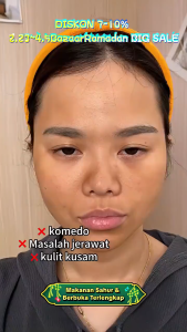 GMEELAN 3PCS Orange Exfoliating Gel Face Eksfoliasi Wajah 50G + Gluta Whitening Lazy Cream Day Cream 30G*2