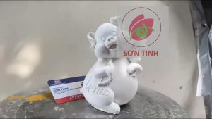 Tượng tô thạch cao HEO E2 thiên thần cao 15cm (Không kèm màu cọ)đồ chơi cho trẻ