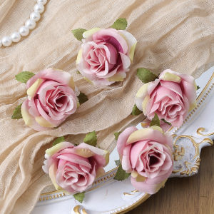 5/10/30Pcs Artificial Rose Flowers Heads 4CM Fake Flowers for Home Room Decor Wedding Decoration DIY Garland Gift Accessories