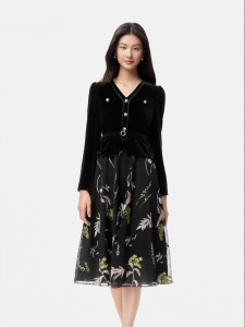 Koradior | Elegant French Lace Mesh Slim Dress