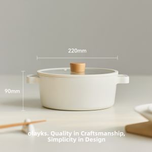 Olayks | Titanium Ceramic Nonstick Fluorine Free Thickened Double Handle Pot