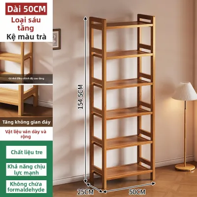 YONGJUE | Kệ Để Đồ Gỗ Trúc Đa Tầng cho Không Gian Nhỏ