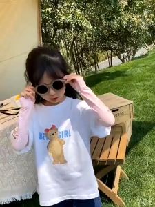 Găng tay chống nắng trẻ em ống tay áo chống côn trùng chất thun lạnh co dãn mềm mịn hoạ tiết đáng yêu cho bé BPK07