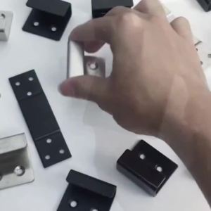 Stainless Steel Tile Hook Bracket Fastener Heavy-Duty Wall Mounted Flat J-Shaped Clamp Wall Bracket Suitable for Ceramic Tiles