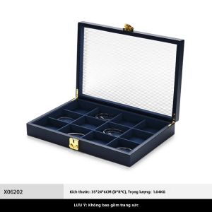 Hộp Đựng Trang Sức Da Cao Cấp Oirlv Có Nắp Và Ngăn Kéo Trong Suốt - Hộp Trưng Bày Trang Sức Giả Da Nhung Hộp Đựng Trang Sức Thời Trang Dành Cho Nhẫn