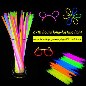 ZEO Glow Sticks 100Pcs/50pcs Ultra Bright Glow Party Supplies with Connectors