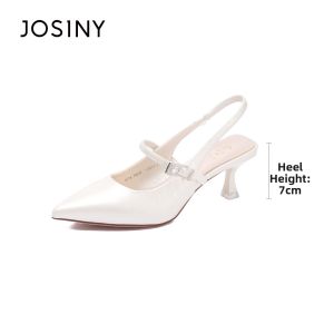 Josiny | Pointed Toe Shallow Mouth Women Shoes Heels