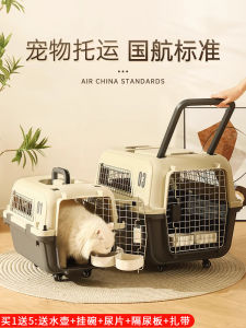 Pet Flight Case Cat Go out Portable Cage Dog Air China Standard Consignment Special Box Cat Trolley with Wheels