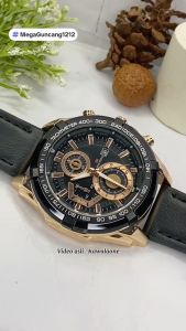 Jam Tangan Pria Kulit Premium Original Vavavoom Asli Tahan Air New Model Fashion Import Quartz Analog Stainless Steel Titanium Anti Karat Kalender Date Luminious Bercahaya Menyala Tempat Gelap Aksesoris Arloji Men Watches Cowok Formal Bisnis Kasual -JV12