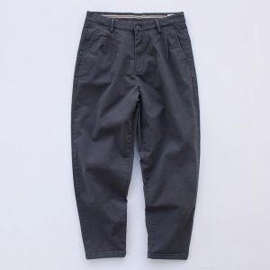 Pure Cotton Loose Fit Casual Pants for Men Autumn Style Vintage Workwear Comfortable Home Daily Eye-Catching Ethnic Fashion