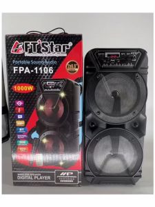 Megapro FPA-1106 Dual Speaker Portable multifunction Karaoke high-power outdoor wireless bluetooth mobile karaoke with portable home  wired microphone