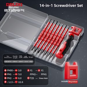 DELIXI | High Hardness Multi-Functional Screwdriver Set for Electrician