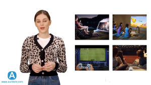 Home Cinema1080P Full HD 4K 6000 Lumens with WiFi and Bluetooth  Portable MINI Projector Android 12 OS Video Projectors