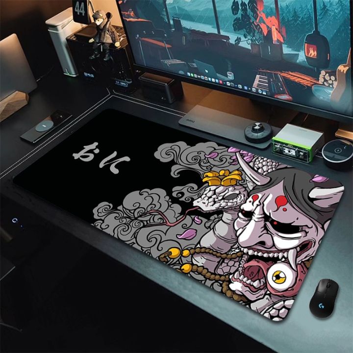Gaming Mouse Pad XXL Oni NonSlip Computer Extend Desk Mat Office Rubber Large Mousepad Gamer