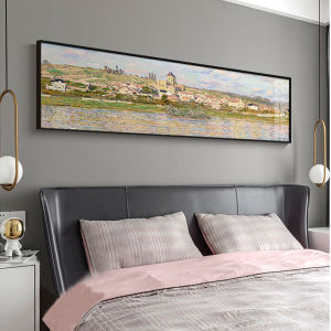 YASISHA | Monet Van Gogh World Famous Paintings Bedroom Decorative Long Horizontal Wall Art