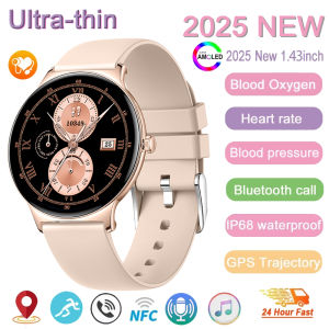 2025 New NFC Smart Watch Ladies 466*466 HD Screen Health Tracker Sports Voice Bluetooth Call Smartwatch Women For Android ios